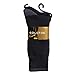 Gold Toe Mens 3-Pair Flat Knit Premium Combed Cotton Crew Socks (Navy)