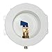 Eastman 60238 Round Mini Icemaker Outlet Box, 1/2 inch PEX, White
