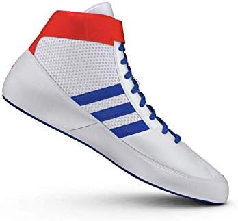 adidas Men's HVC Wrestling Shoes, White/Royal/Red, price in