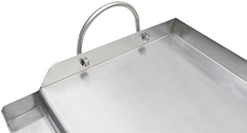 Onlyfire Stainless Steel Rectangle Griddle Plancha for Most BBQ Gas Grills and Charcoal Grills 47.2 × 32 cm - Image 5