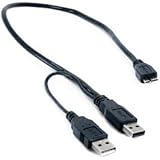 Oyen Digital USB  3.0 Y-Cable (USB 3.0 Micro-B to Standard Male A) 1.5'
