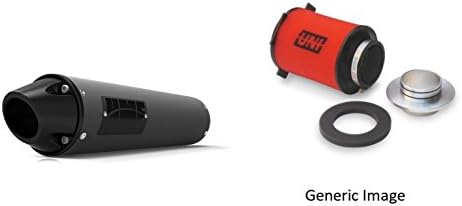 UNI Foam Air Filter & HMF Blackout Performance-Series Slip On Exhaust Euro for Yamaha R6 1999-2002