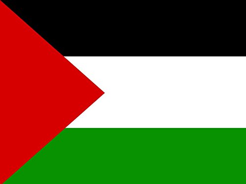 PerfectflagsPalestine Flag 5ft x 3ft Large - 100% Polyester - Metal Eyelets - Double Stitched