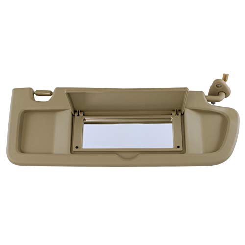 IAMAUTO 70300 Right Passenger Pearl Ivory Sun Visor for Honda Civic 2006 2007 2008 (Right (Passenger), Pearl Ivory (Tan))