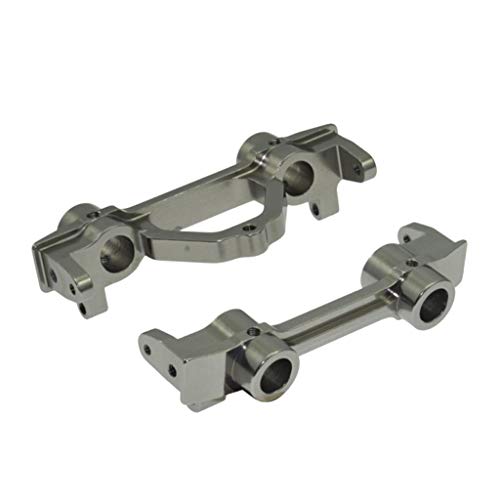 Kofun Front Support, Metal Front & Rear Bumper Mount for 1/10 Axial Scx10 Crawler SCX0026 90022 90035 Ideal Christmas Birthday Front Support,Rear Bracket Gift for Kids Titanium Gray