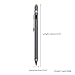 MoKo Universal Active Stylus, 2 in 1 High Precision Sensitivity 1.5mm Capacitive Pen, Metal Stylus Pen for Touch Screen Devices Smartphones & Tablets(iPad, iPhone X/8/8 Plus, Samsung etc.)- Space Gray