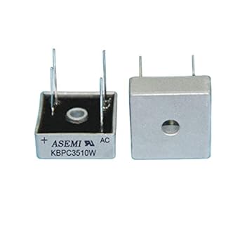 Amazon.com: ASEMI KBPC3510W 35A 1000V - Carcasa de metal ...