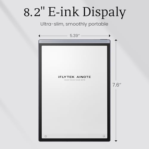 iflytek AINOTE Air 2 Bundle – Stylus Pen & Folio Case, 8.2