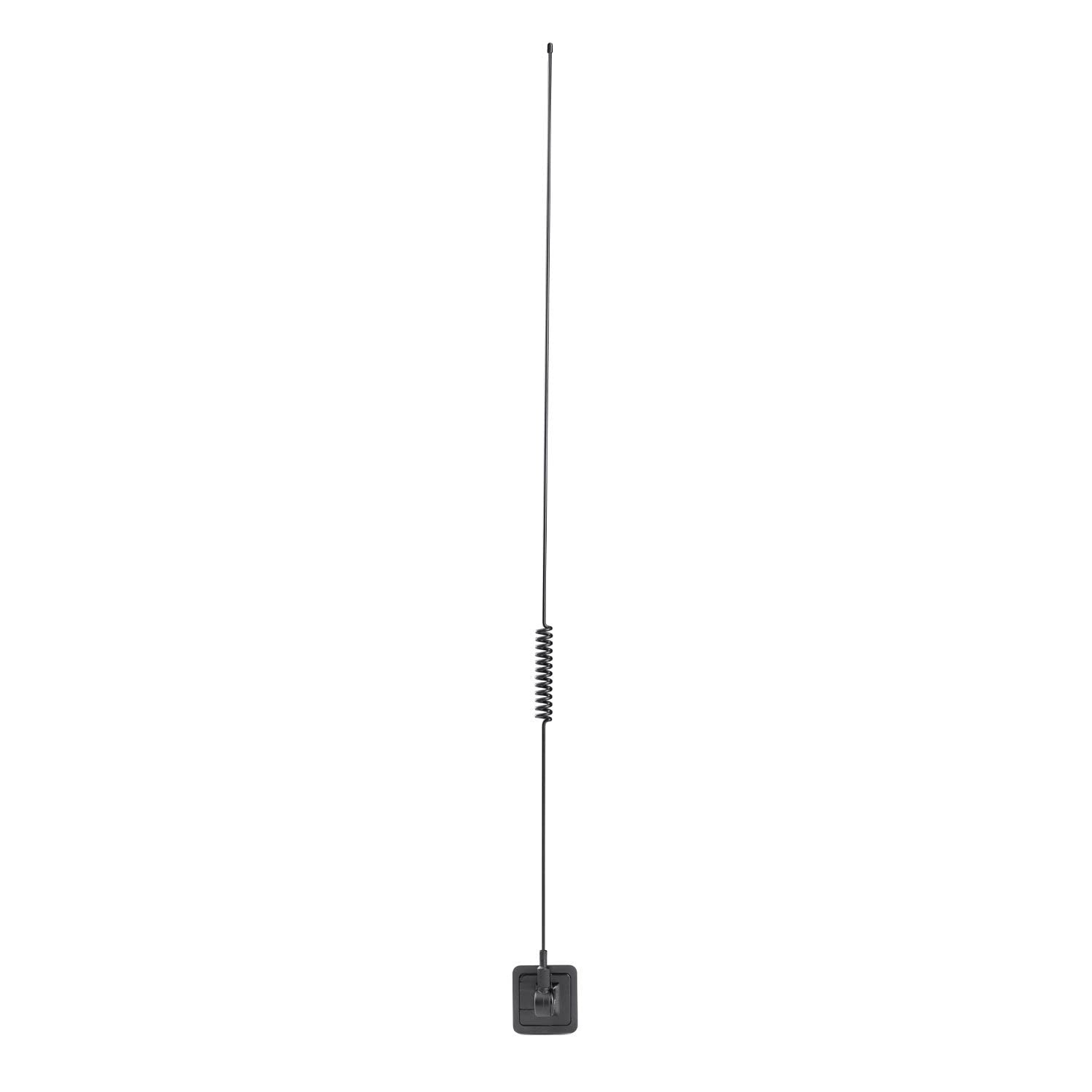 Midland - Double-Sided CB Window Antenna RV 65, 40 Channels, 65cm, 5000m Range, 50 Ohm Impedance, 10/30W Max Power, 5m Cable, Car CB Radio Antenna Compatible with 2 Way Radio, Easy Installation
