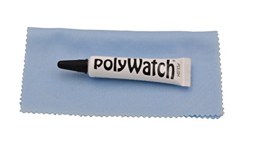 Polywatch Poly Watch Plastic Crystal Glass Polish & Scratch Remover Repair Tool with blue cloth