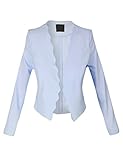 makeitmint Women's Unique Pastel Open Spring Jacket Blazer