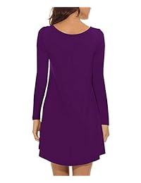 MOLERANI - Camiseta de manga larga para mujer, estilo casual, con bolsillo simple