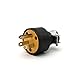 Ram-Pro 3 Wire Replacement Male Electrical Plug - House Extension Cord Heavy Duty Replacement Male Plug 3-Prong Male Electrical End Electrical Plugs & Three Prong Cord End