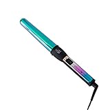 1-1.25” Curling Iron Set with Titanium-Coated Ceramic Barrel Technology and Heat Resistant Glove, Rainbow Curling Wand for All Hair Types, Hair Products for Women, Hair Styling Tools - Tru Beauty