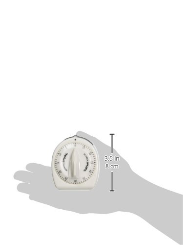 School Smart Large 60 Minute Timer - 3 3/8 x 3 inches - White