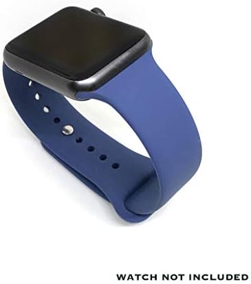 Comfituck Bands Sport Silicone Band Strap Compatible for iWatch Series 1 2 3 4 (Watch Not Included) (42/44MM Apple Watch Band, Blue)