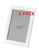 Ikea New frame photo picture 5x7 or 4x6 Multicolor FISKBO, set of 6 (5X7, White)