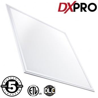 DXpro LED Panel 2x2 ComfortVIEW - 40W (2 x 32W Equivalent) - 24inx24in - Daylight Glow 4000K - Dimmable 0-10V - 5Yr Warrany - ETL, DLC (Rebate Programs Eligible)