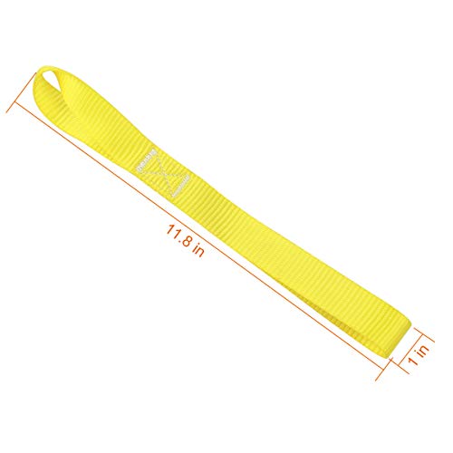 JCHL Soft Loop Tie Down Straps 1800Lbs Load Capacity, Tie Down Loops for Securing ATV UTV Motorcycles Scooters Dirt Bikes Lawn Garden Equipment yellow (8 Pack)