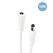 Amcrest Universal 12V DC Power Extension Cable (10ft) for Power Supply/Adapter/Outdoor Security Cameras, Compatible with All CCTV/IP Camera Brands, 5.5mm DC Plug, 10 Feet, White