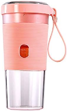 BUSUANZI Portable Blender, Fruit Mixer with 320ml Travel Bottle, 1400mAh Rechargeable Battery and 2-Blade Mini Personal Blender for Juice, Smoothie and Milkshake,Pink