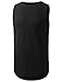 URBANCREWS Mens Hipster Hip Hop Basic Muscle Tank Top Tee