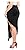 DangerousFX Black Assymetric Rita Wrap Drop Cutaway Short Mini Front Long Back Skirt Size 14-18