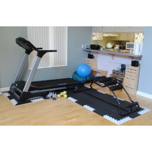 EWONDERWORLD 90" X 43" X ~9/16" Extra Thick Treadmill Waterproof Mat w/Edging: Exercise Equipment Floor Protection Waterproof Mat (Treadmill Not Included) - Thumbnail 4