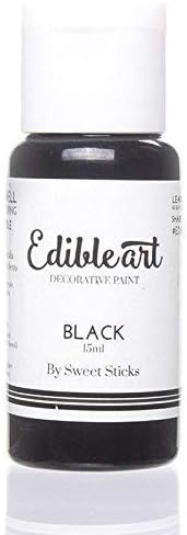 Sweet Sticks Edible Art Decorative Paint Black 15ml