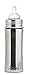 Pura Kiki Stainless Steel Infant Bottle, Natural, Silicone Sleeve, 11 Ounce, Plus Set of 3 Silicone Sealing Disks
