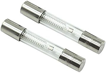 Hxchen 6 x 40mm Microwave Oven High Voltage Fuse Tubes 0.6A 5KV for Microwave Oven Replacement - (2 Pcs)