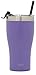 Simple Modern Slim Cruiser Tumbler with Clear Flip Lid and Straw - Insulated Travel Mug Stainless Steel Water Bottle - 22 Ounce -Lilac