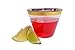Nova 50 Pack Gold Rimmed Plastic Party Cups 9 Oz Crystal Clear Disposable Tumbler Glasses Great for Wine Champagne or Cocktails and Ideal for any Wedding Party or Fancy Event