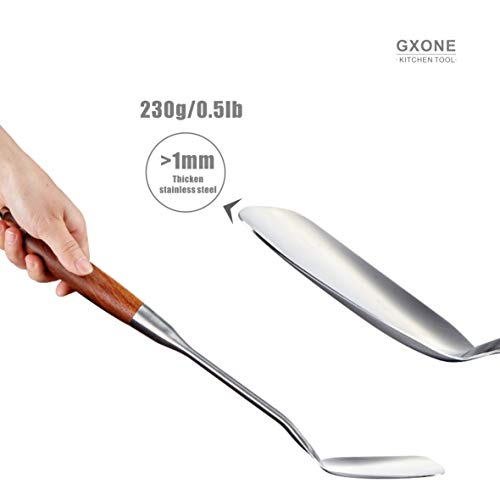 Chinese Wok Spatula, 304 Stainless Steel Spatula with Heat Resistant