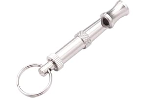 Labriciyon 1Pc Silver Adjustable Ultrasonic Dog Whistle,Portable Whistle Pet Whistle Supersonic Whistle Dog Whistles for Pet Training,Pet Supplies,Training and Behavior Aids,Convenient to Carry
