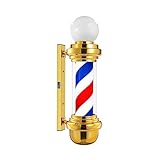 WDZD 27'' Barber Pole Light, Golden Red White Blue