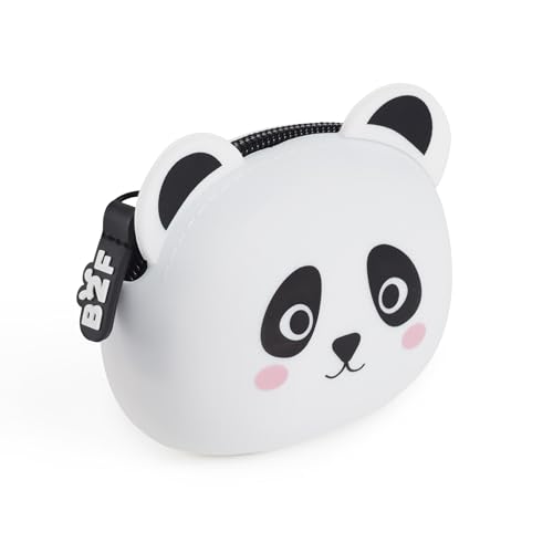 Back2Fun Uni Kinder Mondero Silicona Puppies Panda B2f Reisezubehör-Brieftasche, weiß