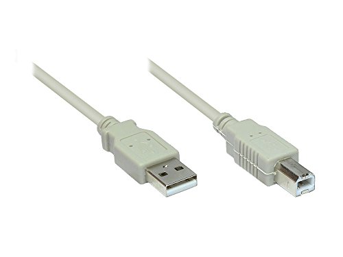 Anschlusskabel USB 2.0 Stecker A an Stecker B, ca. 1,8m, Good Connections®