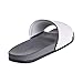adidas Men's Adilette Comfort Slides Sandals, White/Iron Metallic/Vista Grey, 10