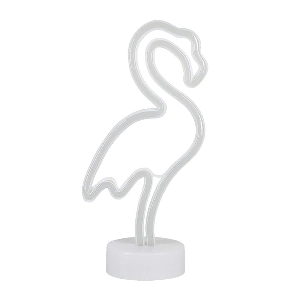 Uonlytech Flamingo Neon Lamp LED Flamingo Neon Light Pink Flamingo Neon Light for Bar Bedroom Wedding