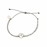Pura Vida Rose Gold Wave OG Bracelet - Plated Charm, Adjustable Band - 100% Waterproof