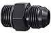 ICT Billet -10AN Flare to 10 Oring ORB Male Fuel Pump Rail Adapter Fitting Flare Hose Plumbing Oil Straight Thread Regulator Port Fluid End Black Anodized F10AN100R
