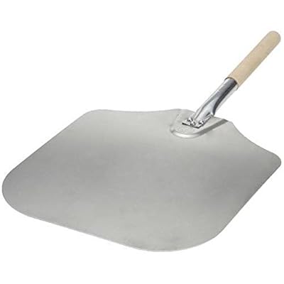 Kitchen Supply 14-Inch x 16-Inch Aluminum Pizza Peel with Wood Handle New