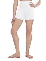 Capezio Women's High Waisted Shorts White
