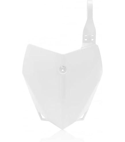 Amazon.com: Acerbis Front Number Plate - White : Automotive