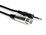 Hosa PXF-105 XLR3F to 1/4" TS Unbalanced Interconnect Cable, 5 Feet