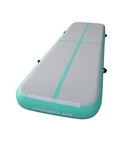 Aqua Plus Inflatable Air Track Tumbling Mat 3.28ft,10ft,13ft,17ft,20ft,23ft,26ft,30ft,33ft,36ft,40ft Gymnastics Airtrack 4,8 inches Thickness Exercise Training Mat Cheerleading Yoga Beach Boat Board