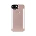 LuMee Duo Phone Case, Rose Matte | Front & Back LED Lighting, Variable Dimmer | Shock Absorption, Bumper Case, Selfie Phone Case | iPhone 8+ / iPhone 7+ / iPhone 6s+ / iPhone 6+
