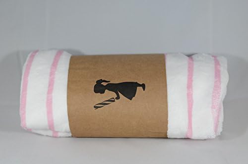 Stretchy Ultra Soft Baby Changing Pad Cover by Niniche (White/Pink Stripes)