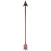 Rustic Red Metal Arrow Wall Decor